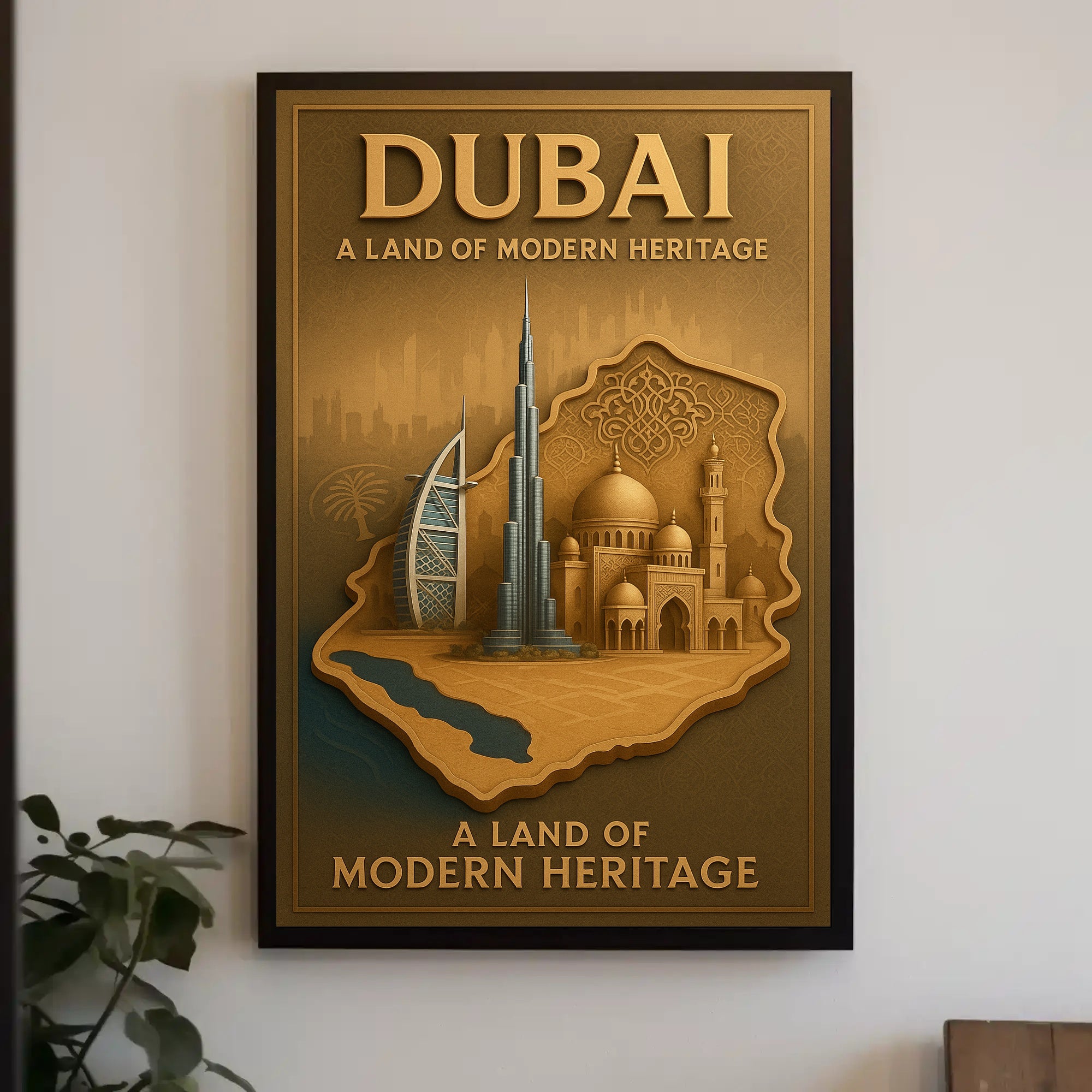 Dubai Modern Heritage Wall Art Print PosterGoat