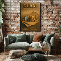 Dubai Modern Heritage Wall Art Print PosterGoat