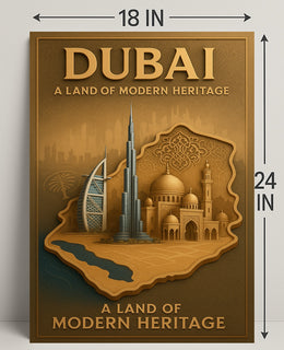 Dubai Modern Heritage Wall Art Print PosterGoat