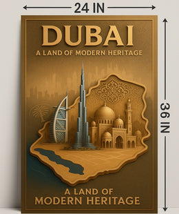 Dubai Modern Heritage Wall Art Print PosterGoat