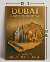 Dubai Modern Heritage Wall Art Print PosterGoat