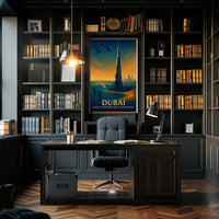 Dubai Tradition Meets Innovation Poster PosterGoat