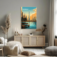 Dubai's Iconic Skyline Modern Cityscape Urban Poster PosterGoat