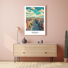 Dublin's Vibrant Life Urban Cityscape Poster PosterGoat