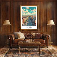 Dublin's Vibrant Life Urban Cityscape Poster PosterGoat