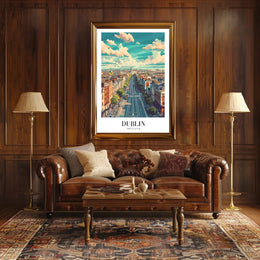 Dublin's Vibrant Life Urban Cityscape Poster PosterGoat