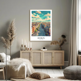 Dublin's Vibrant Life Urban Cityscape Poster PosterGoat