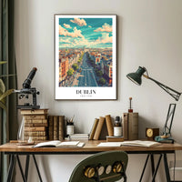 Dublin's Vibrant Life Urban Cityscape Poster PosterGoat