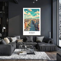 Dublin's Vibrant Life Urban Cityscape Poster PosterGoat