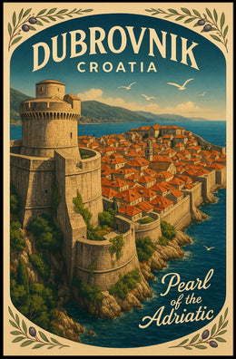 Dubrovnik Pearl of the Adriatic Wall Art PosterGoat