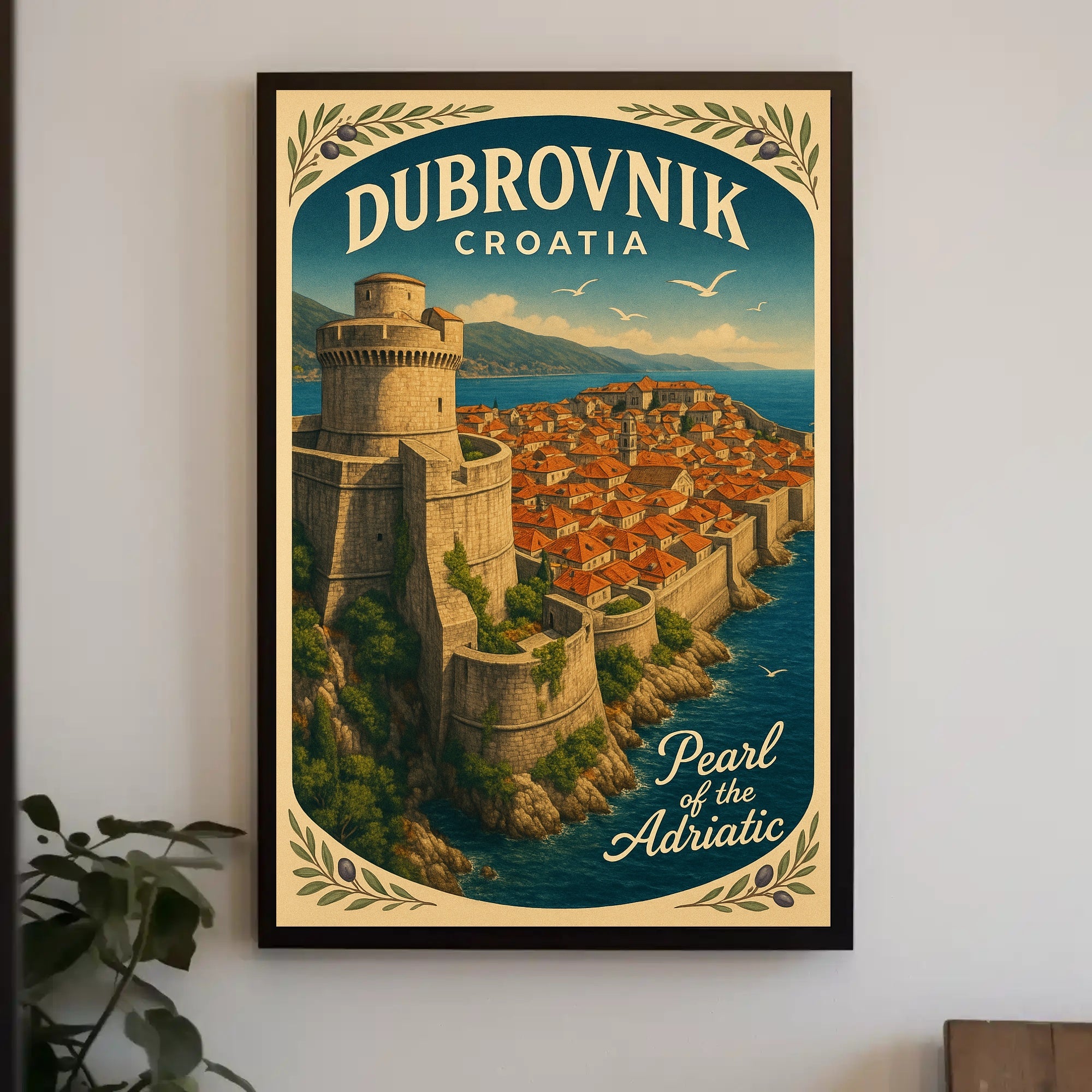 Dubrovnik Pearl of the Adriatic Wall Art PosterGoat