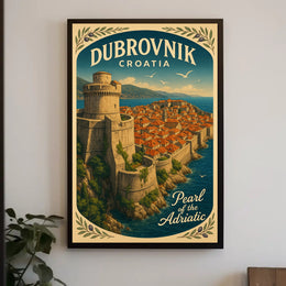 Dubrovnik Pearl of the Adriatic Wall Art PosterGoat