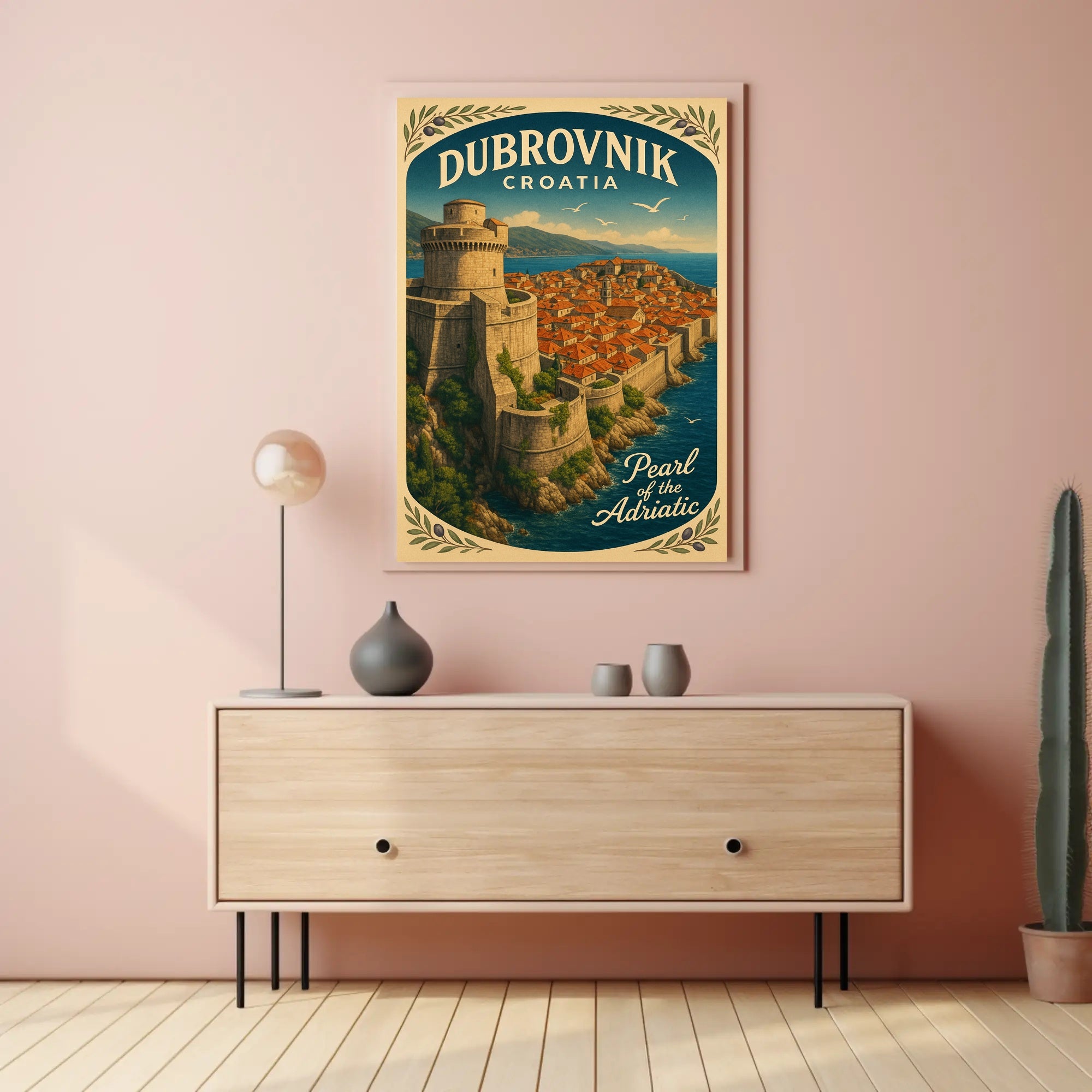 Dubrovnik Pearl of the Adriatic Wall Art PosterGoat