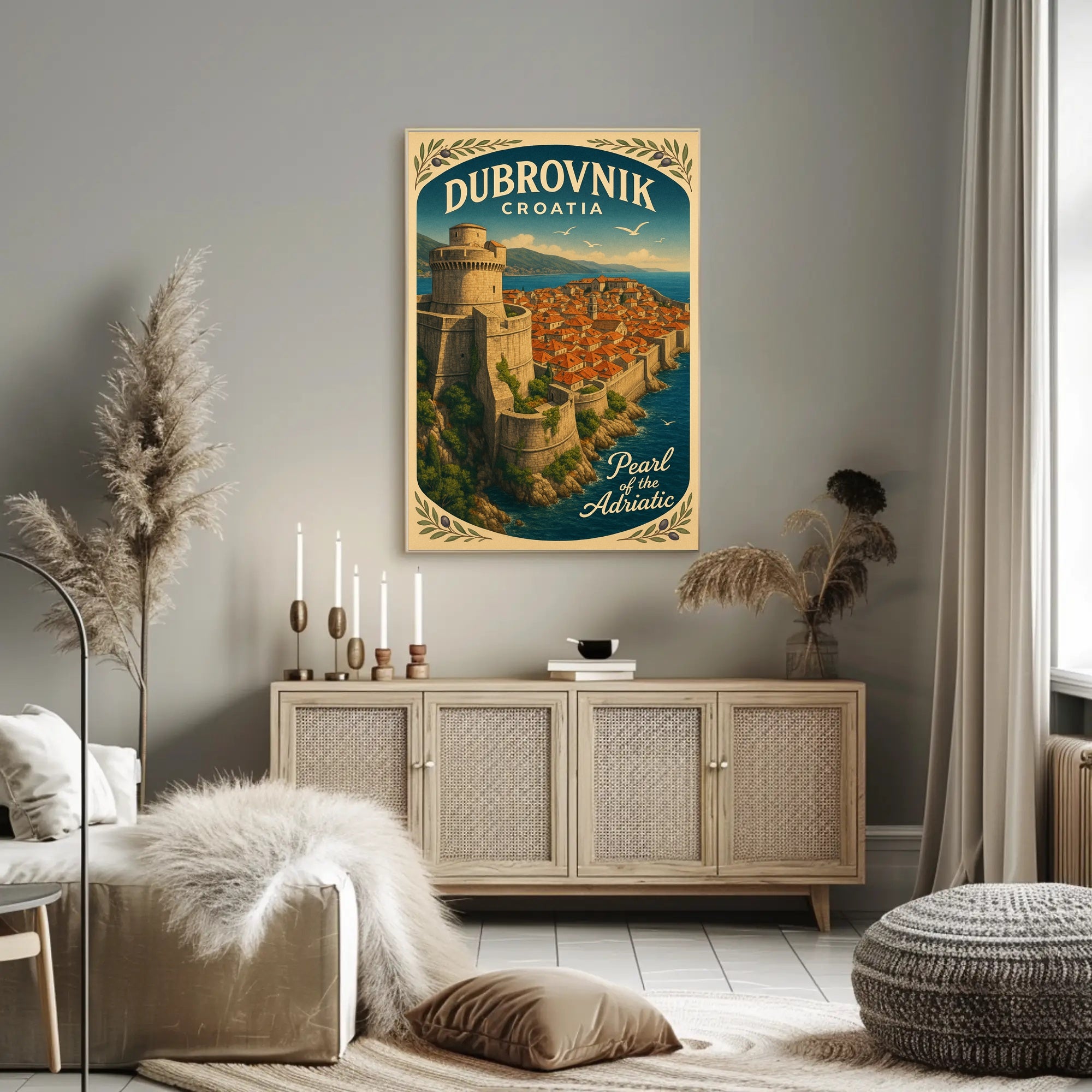 Dubrovnik Pearl of the Adriatic Wall Art PosterGoat