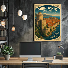 Dubrovnik Pearl of the Adriatic Wall Art PosterGoat