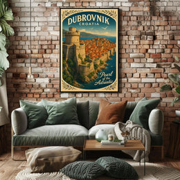 Dubrovnik Pearl of the Adriatic Wall Art PosterGoat