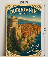 Dubrovnik Pearl of the Adriatic Wall Art PosterGoat