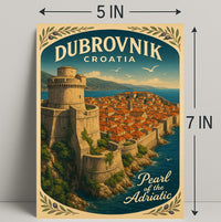 Dubrovnik Pearl of the Adriatic Wall Art PosterGoat
