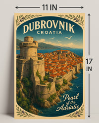 Dubrovnik Pearl of the Adriatic Wall Art PosterGoat