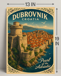 Dubrovnik Pearl of the Adriatic Wall Art PosterGoat