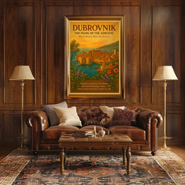 Dubrovnik The Pearl of the Adriatic Poster PosterGoat