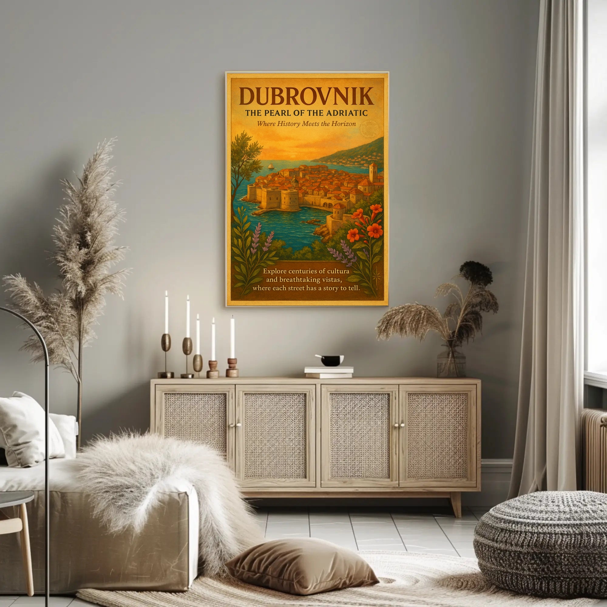 Dubrovnik The Pearl of the Adriatic Poster PosterGoat