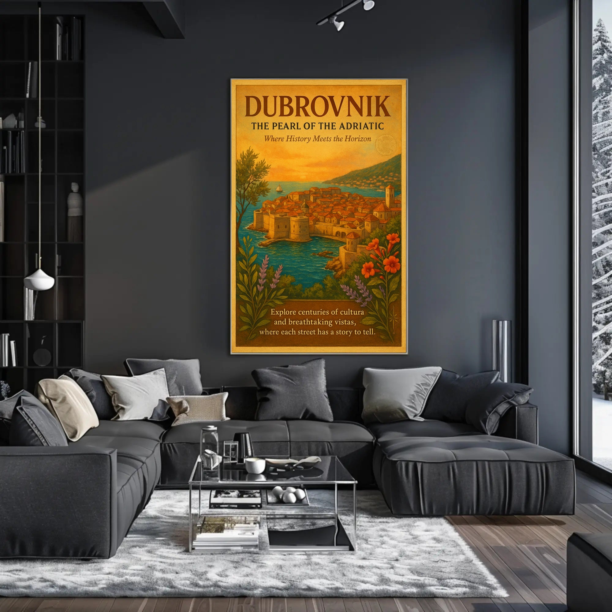Dubrovnik The Pearl of the Adriatic Poster PosterGoat