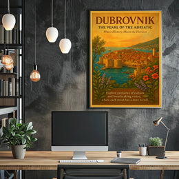 Dubrovnik The Pearl of the Adriatic Poster PosterGoat