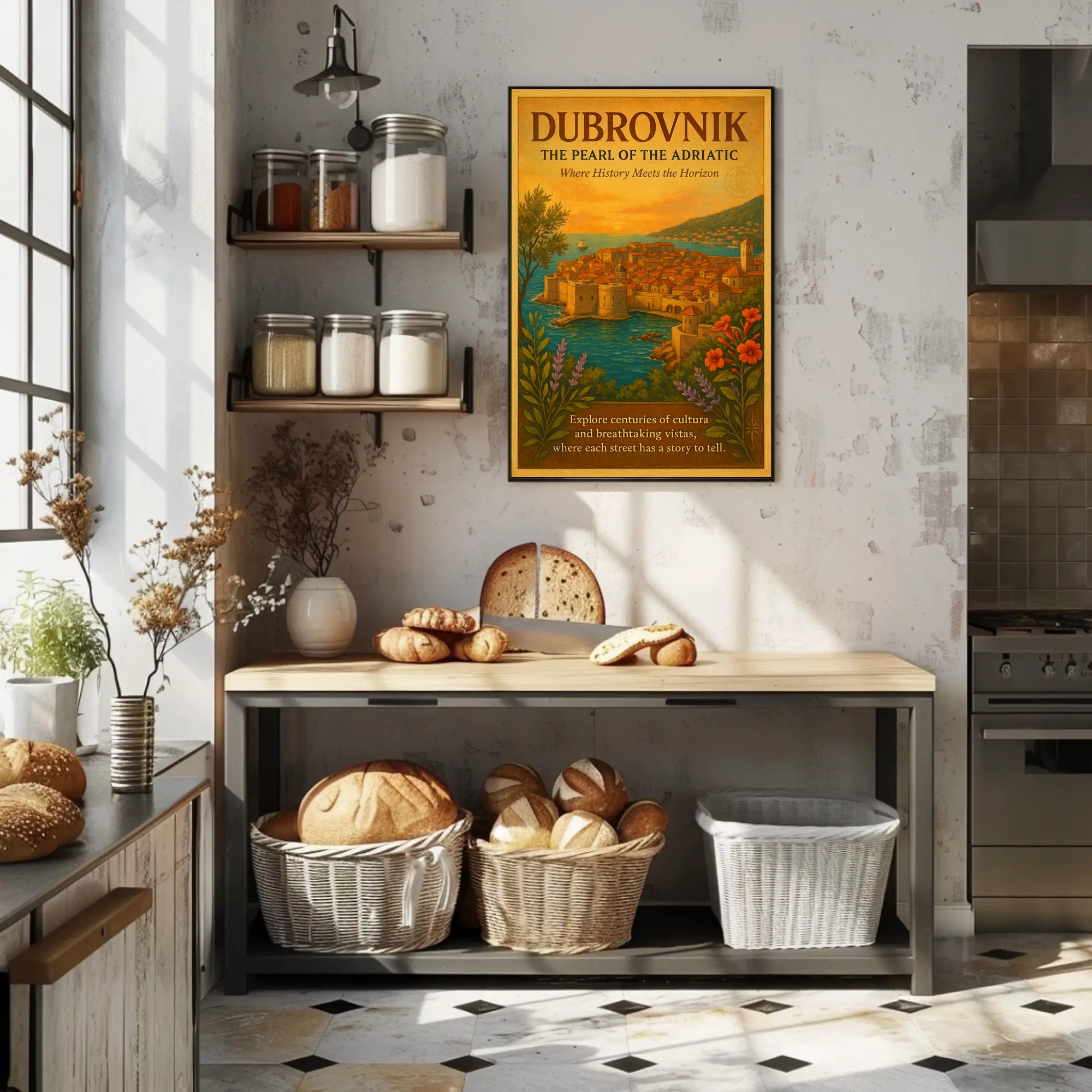 Dubrovnik The Pearl of the Adriatic Poster PosterGoat