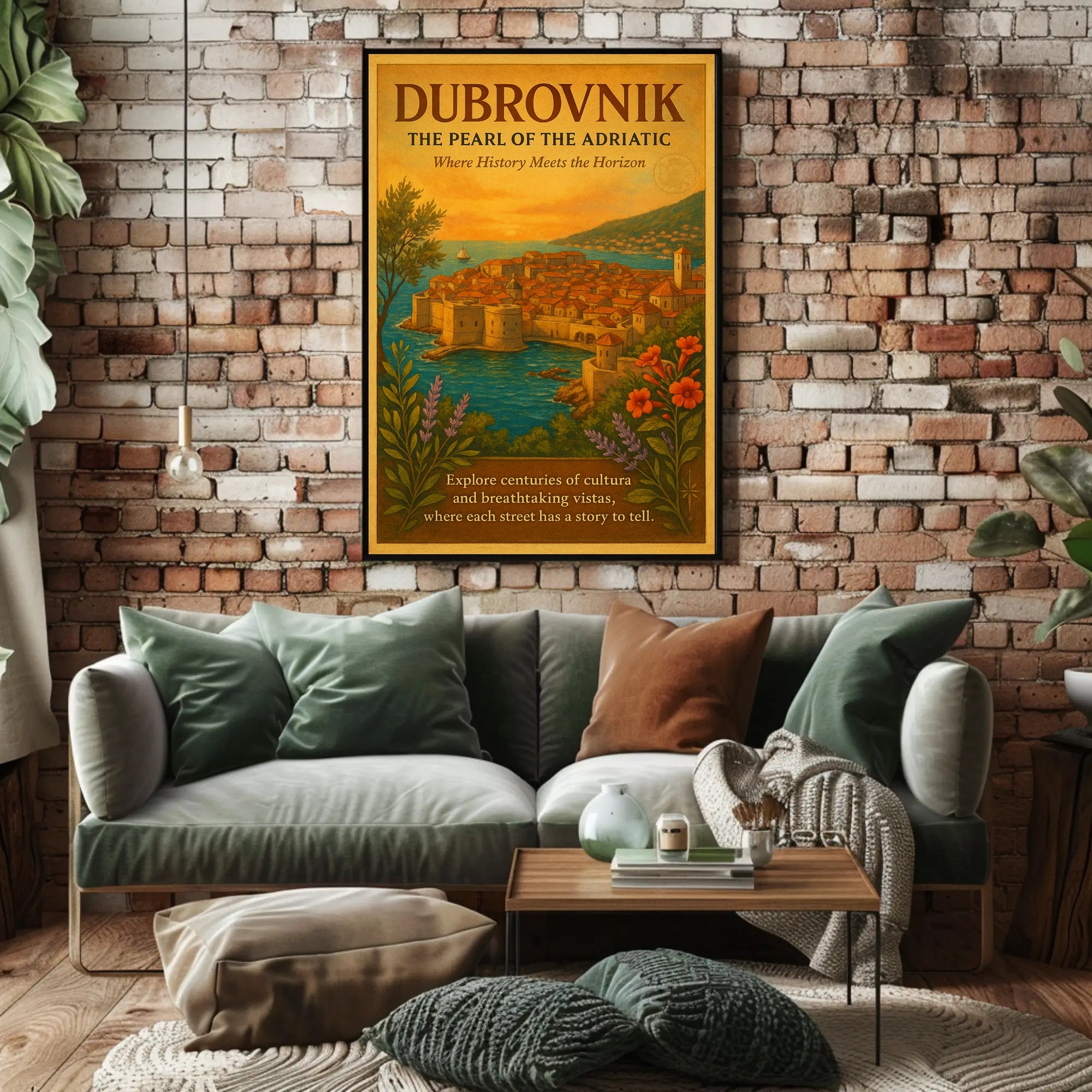 Dubrovnik The Pearl of the Adriatic Poster PosterGoat