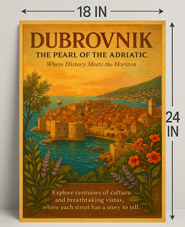 Dubrovnik The Pearl of the Adriatic Poster PosterGoat