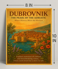 Dubrovnik The Pearl of the Adriatic Poster PosterGoat
