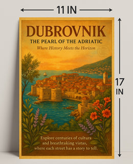 Dubrovnik The Pearl of the Adriatic Poster PosterGoat