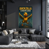 Duckzilla A Waddling Terror Poster Print PosterGoat