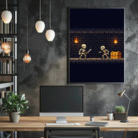 Dungeon Adventure: Pixel Art Fantasy or Mythology Poster PosterGoat