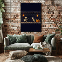 Dungeon Adventure: Pixel Art Fantasy or Mythology Poster PosterGoat