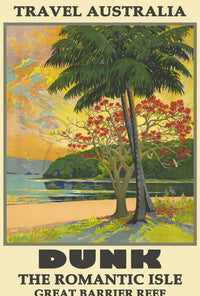 Dunk Island Tropical Paradise Travel Poster PosterGoat