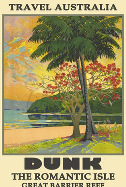 Dunk Island Tropical Paradise Travel Poster PosterGoat