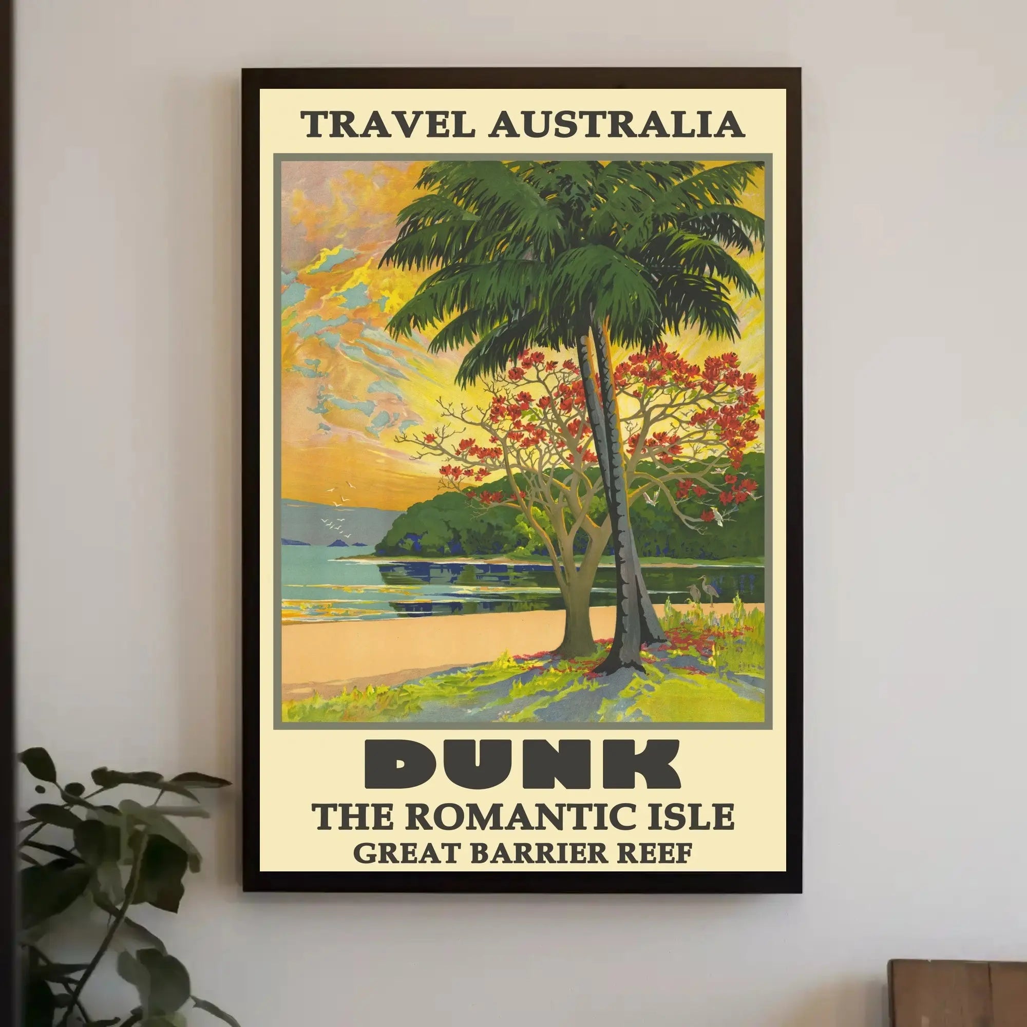 Dunk Island Tropical Paradise Travel Poster PosterGoat