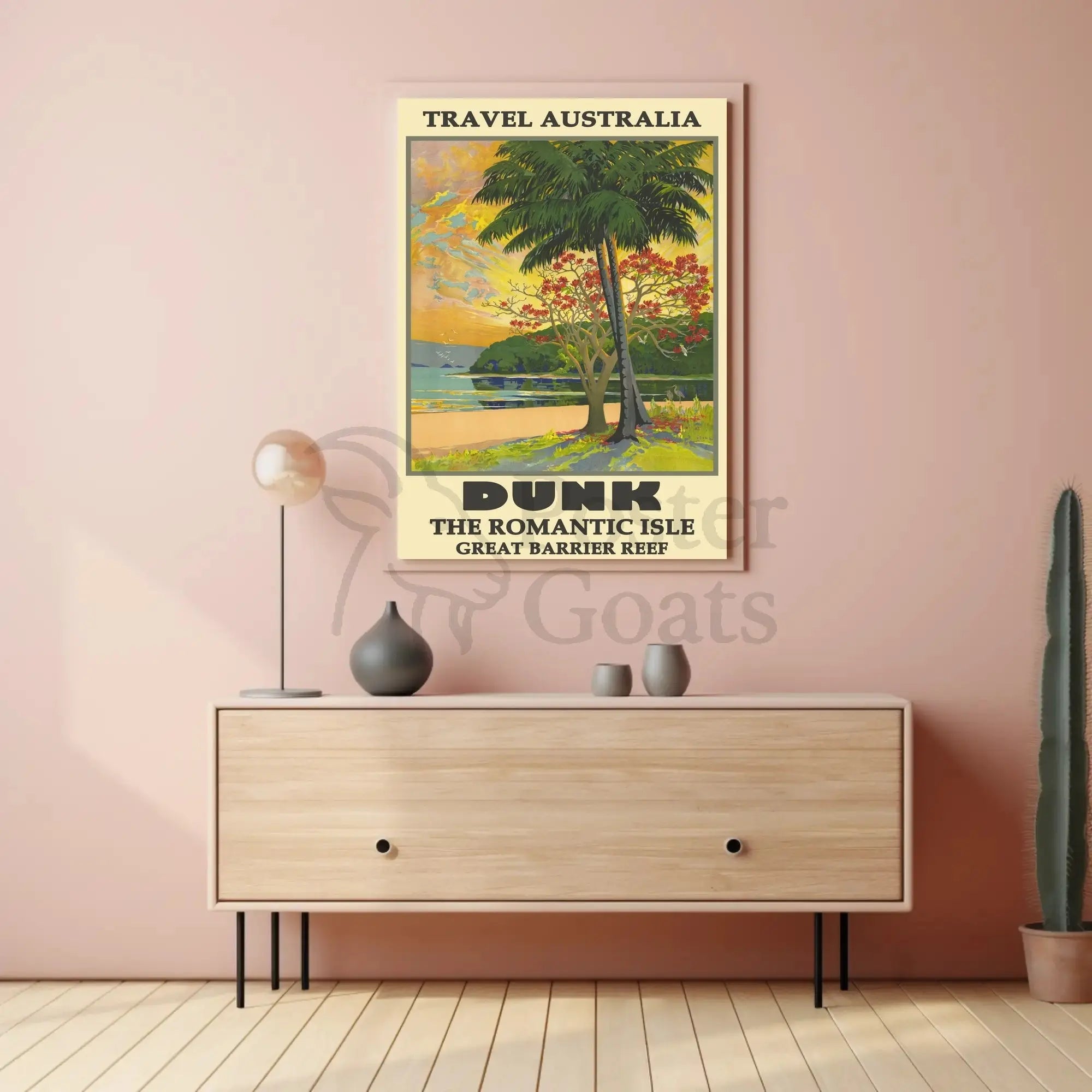 Dunk Island Tropical Paradise Travel Poster PosterGoat