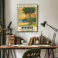 Dunk Island Tropical Paradise Travel Poster PosterGoat