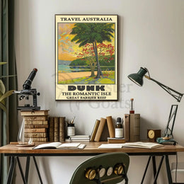 Dunk Island Tropical Paradise Travel Poster PosterGoat
