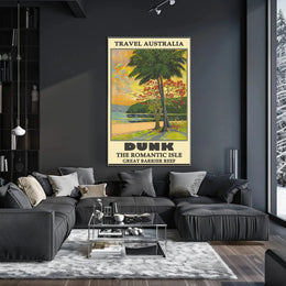 Dunk Island Tropical Paradise Travel Poster PosterGoat