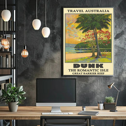 Dunk Island Tropical Paradise Travel Poster PosterGoat