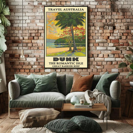 Dunk Island Tropical Paradise Travel Poster PosterGoat