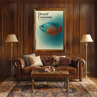 Dwarf Gourami Art Print Wall Decor Poster PosterGoat