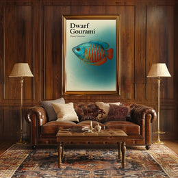 Dwarf Gourami Art Print Wall Decor Poster PosterGoat