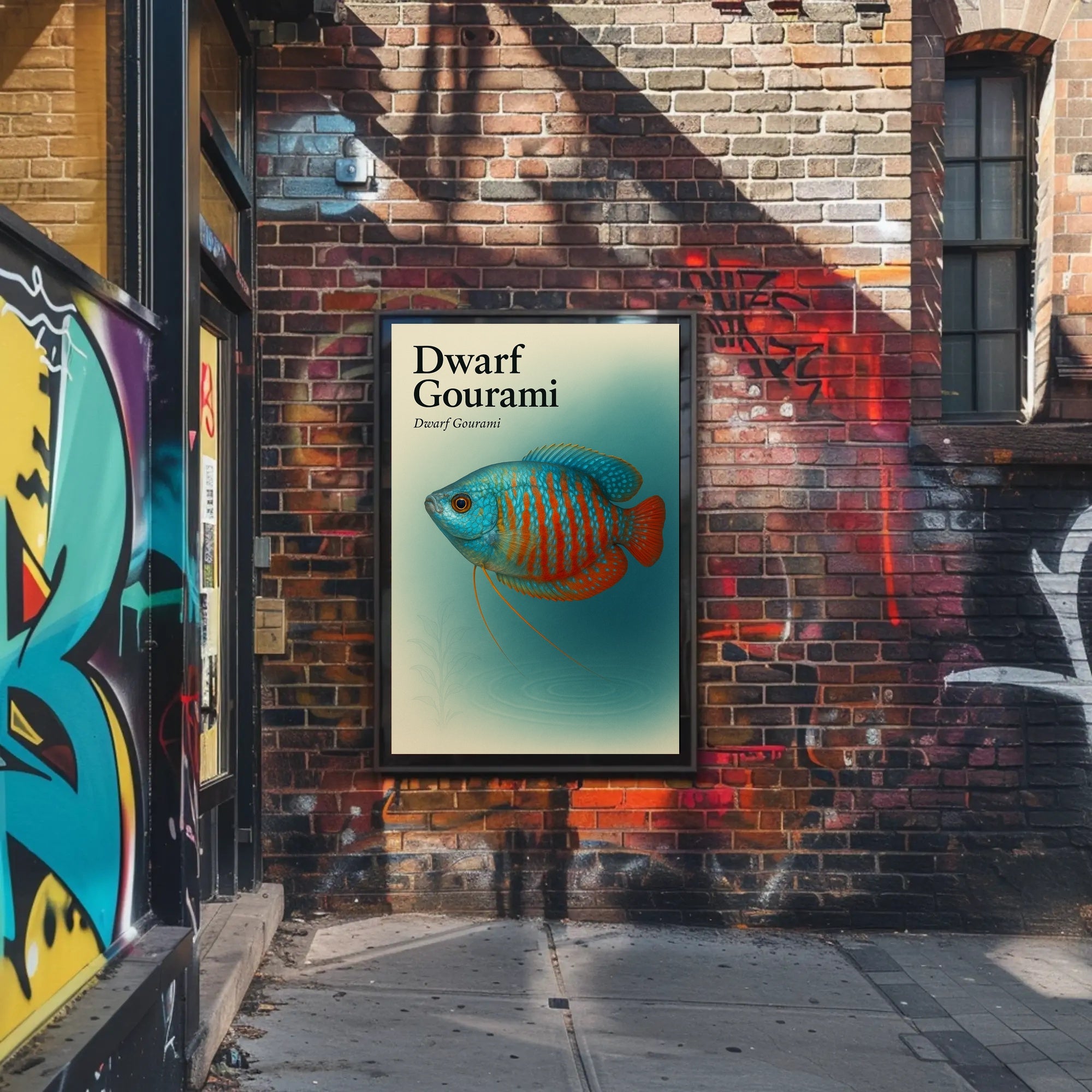 Dwarf Gourami Art Print Wall Decor Poster PosterGoat