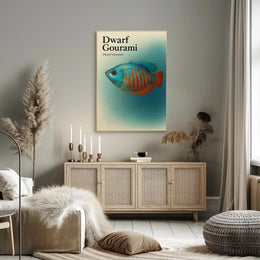 Dwarf Gourami Art Print Wall Decor Poster PosterGoat