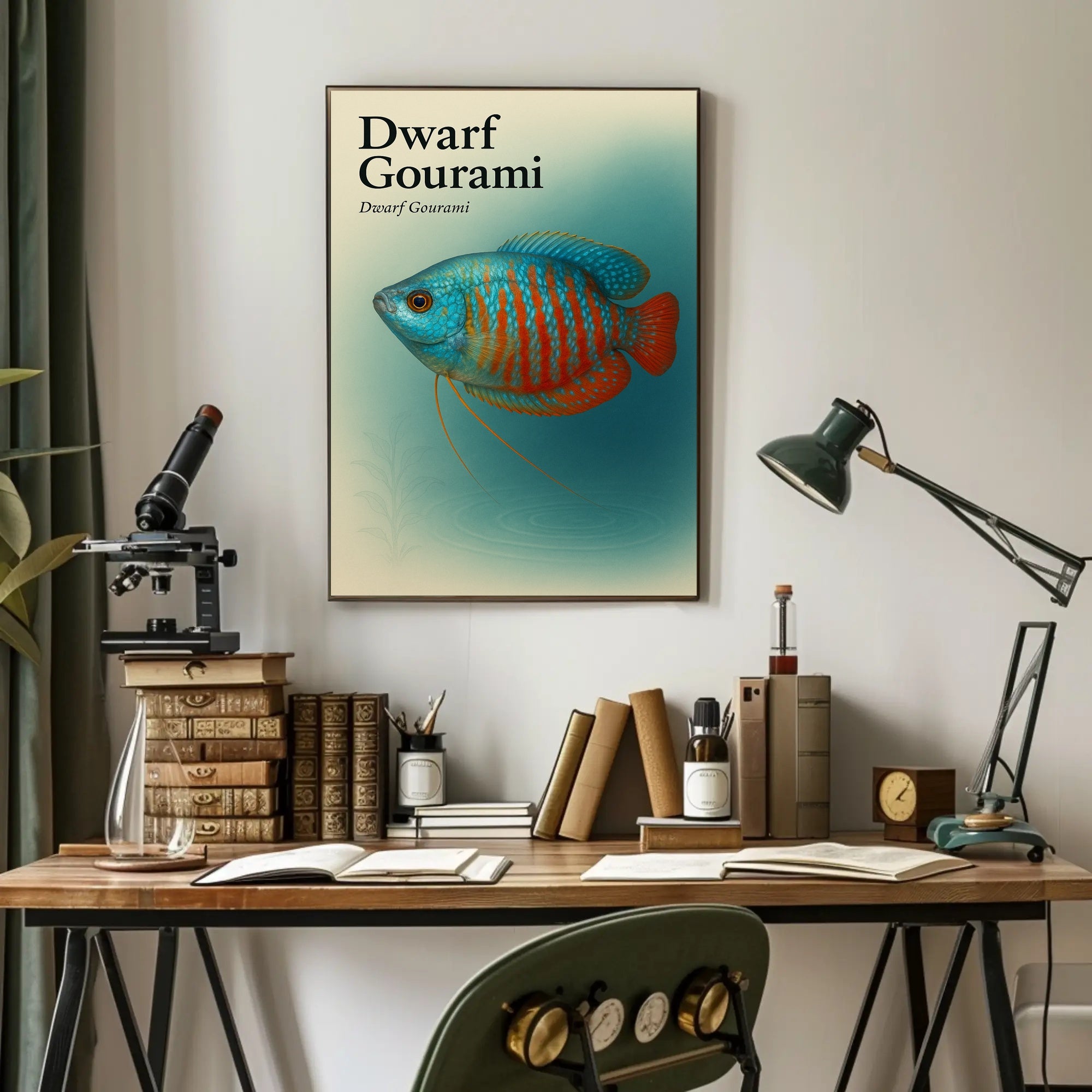 Dwarf Gourami Art Print Wall Decor Poster PosterGoat